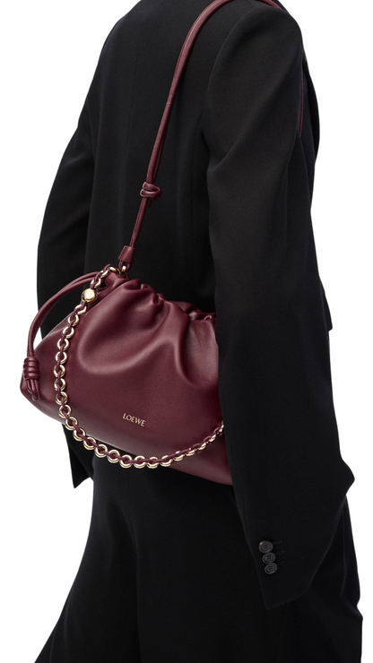 Medium Flamenco Purse in Dark Burgundy