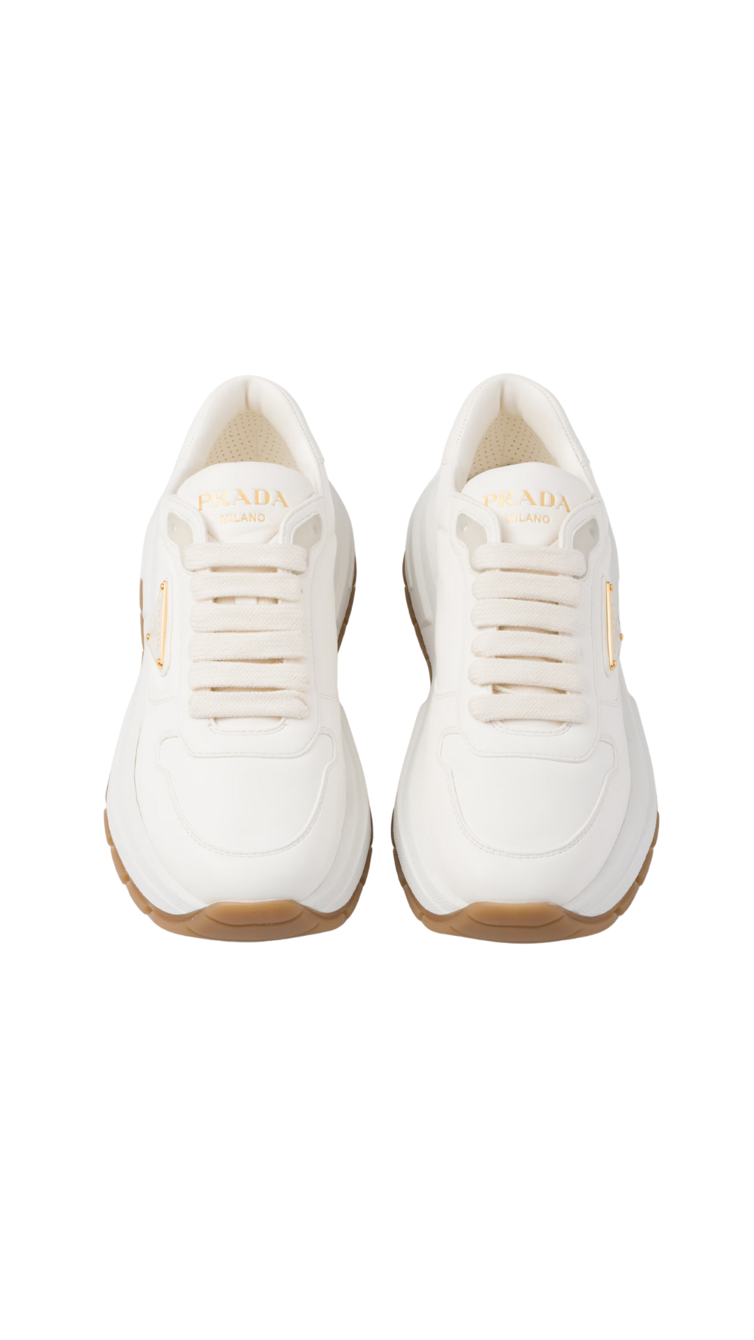 Prax 01 Leather Sneakers in Ivory