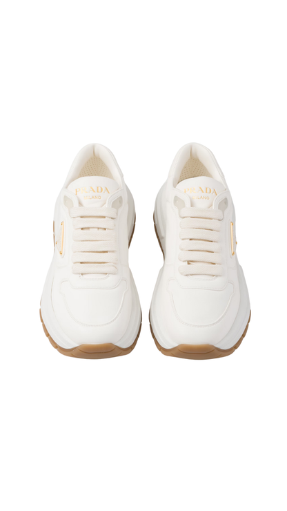Prax 01 Leather Sneakers in Ivory