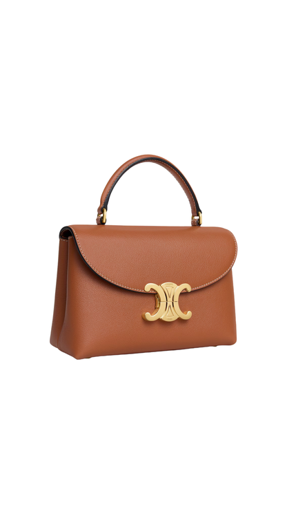 Teen Nino Bag in Tan Supple Grained Calfskin