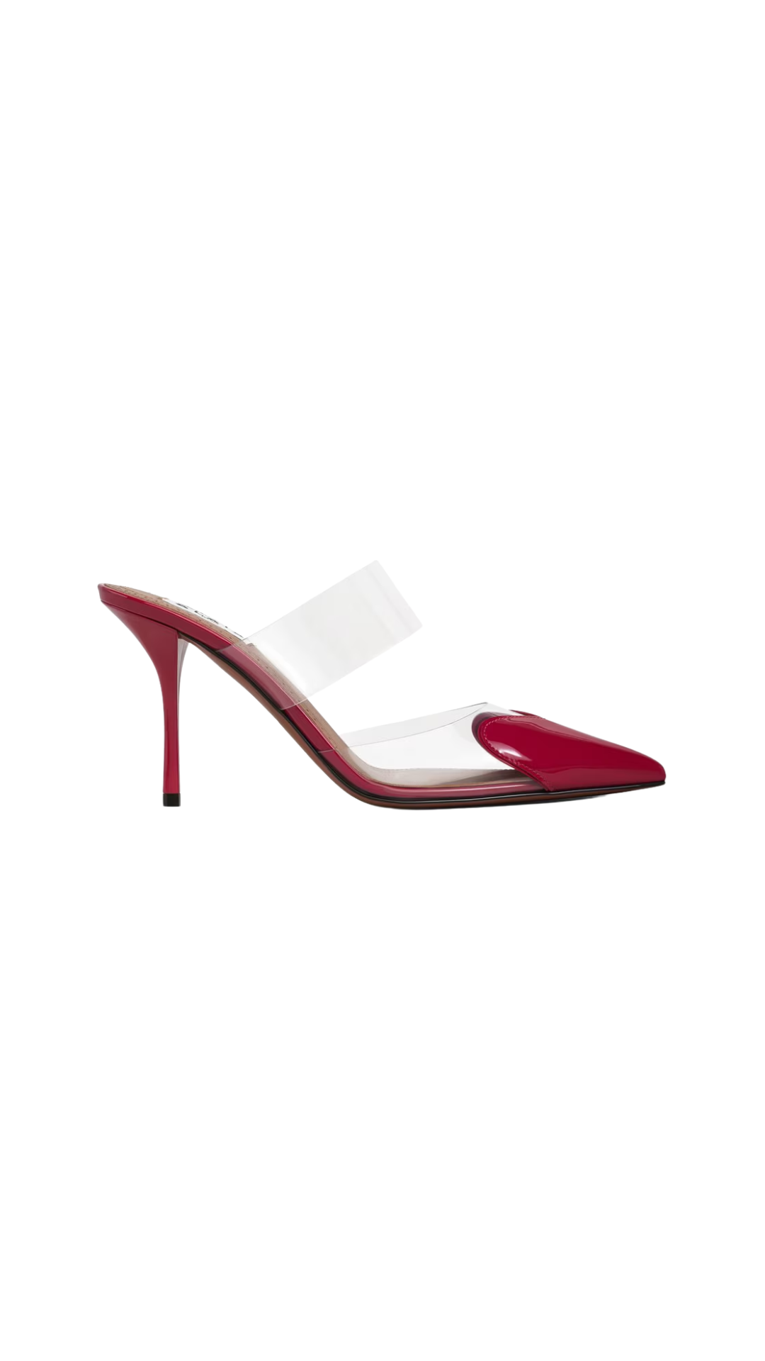 Le Cœur Mules In Raspberry Patent Leather
