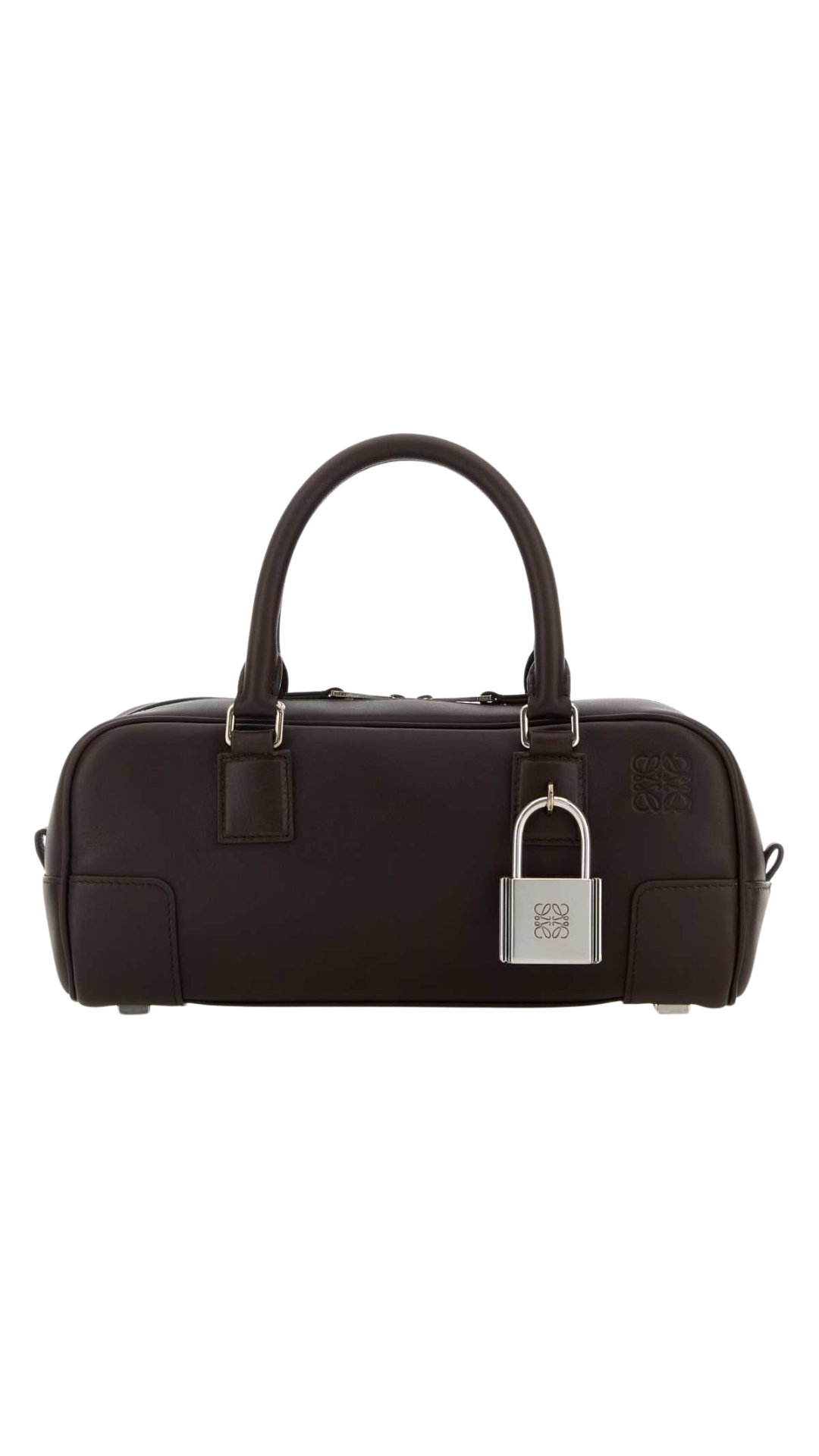 Amazona 23 Cropped Bag in Dark Chestnut Nappa Calfskin