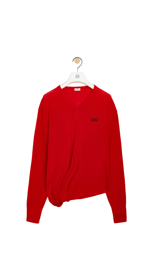 Sweater in Red Wool