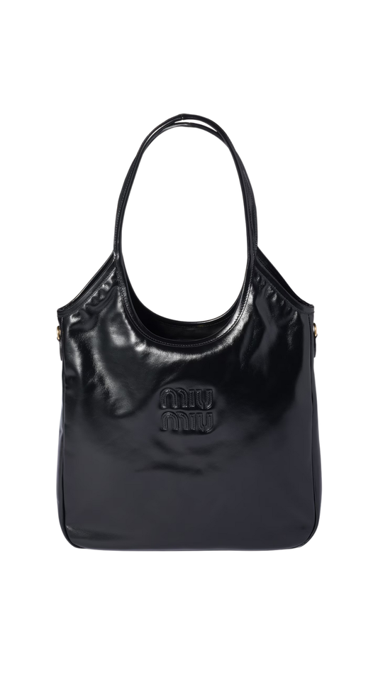 IVY Leather Bag in Black
