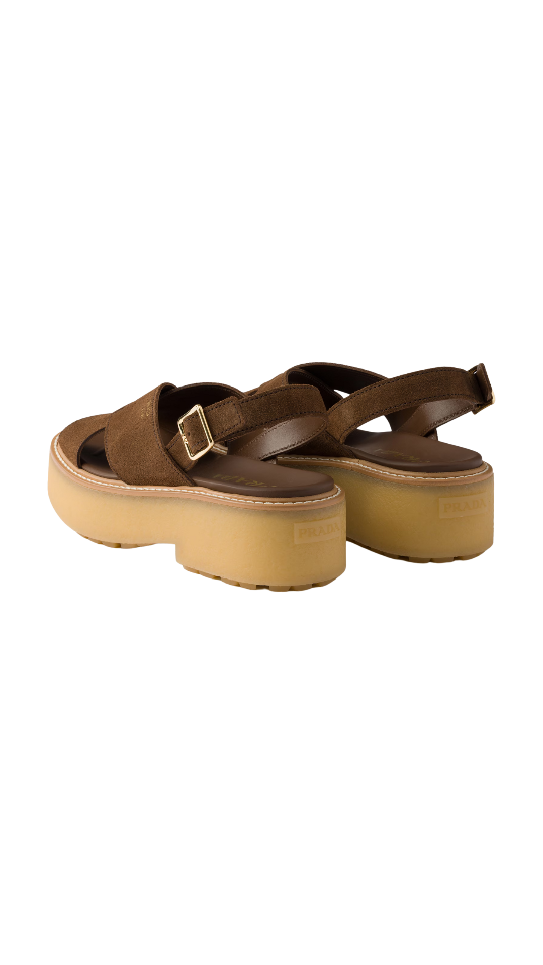 Suede Sandals in Cocoa Brown
