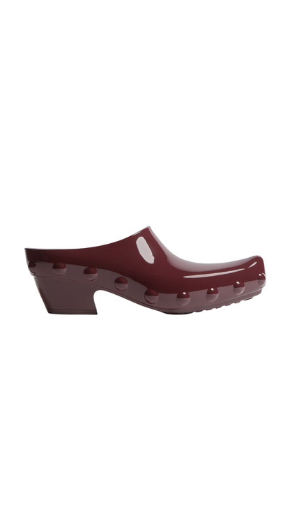 Gondola Clog in Deep Mahogany