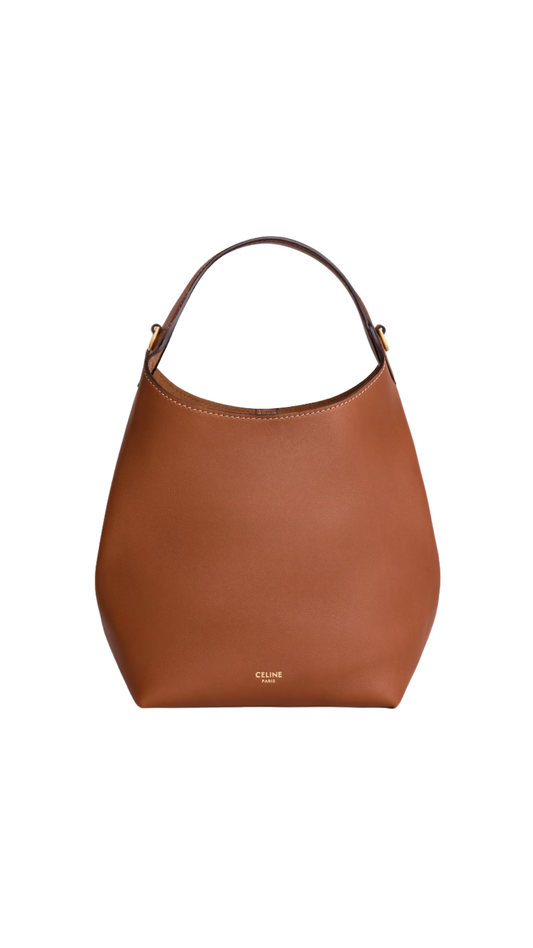 Small Hobo - Soft Supple Calfskin in Tan