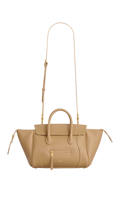 Little Luggage In Grained Calfskin in Sandcastle