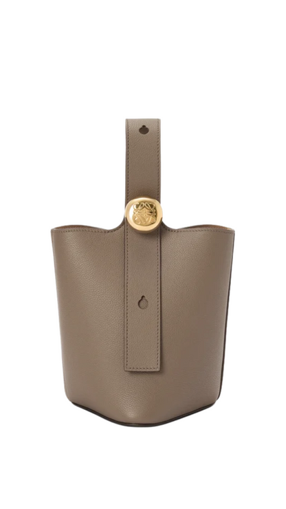 Mini Pebble Bucket in Taupe