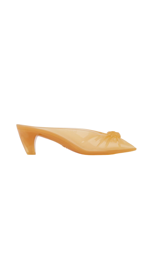 Chloé Jelly Mule in Amber Brown