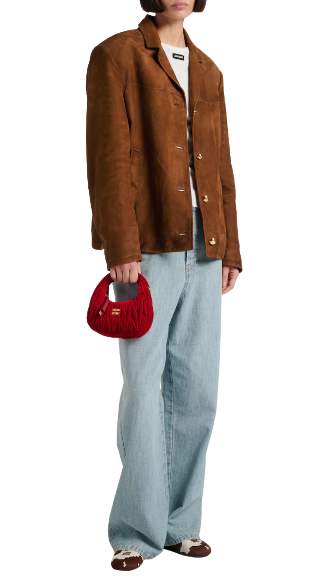 Suede Jacket in Brandy