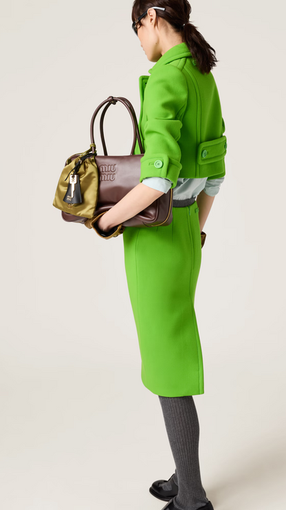 Leather Beau Bag in Briarwood