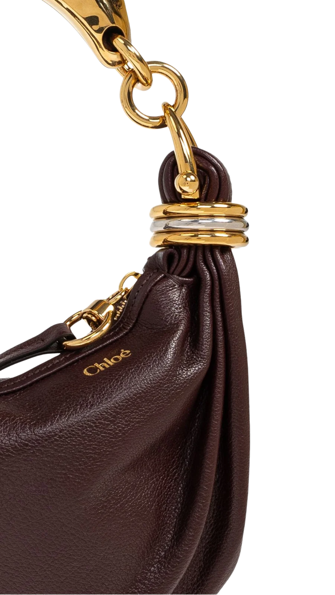 Minibolso de pulsera en color granate