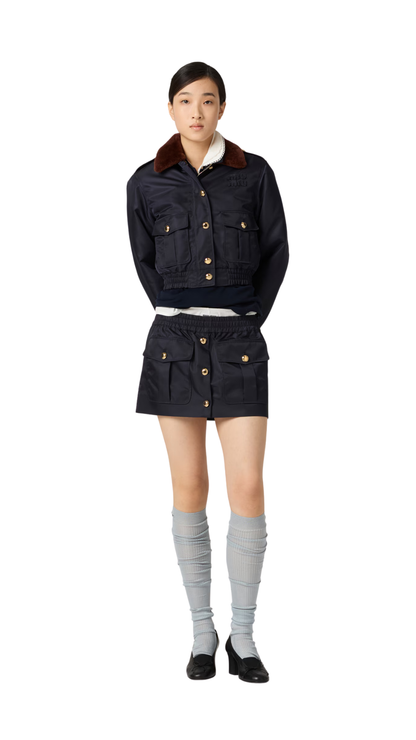 Technical Gazar Miniskirt in Navy