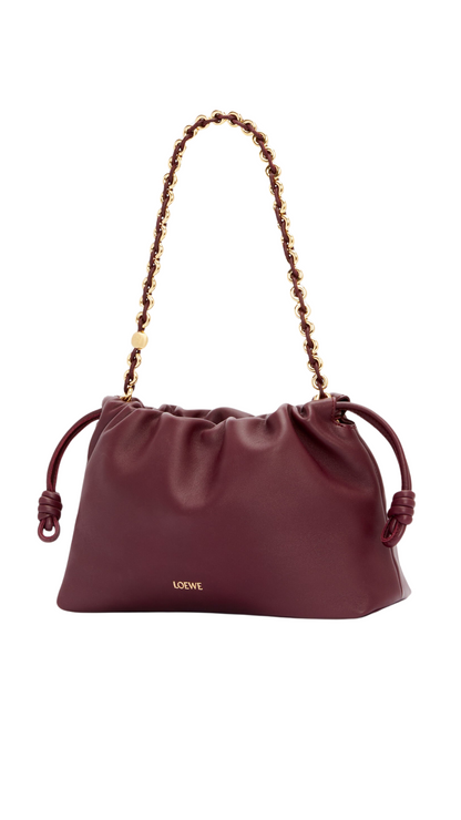 Medium Flamenco Purse in Dark Burgundy