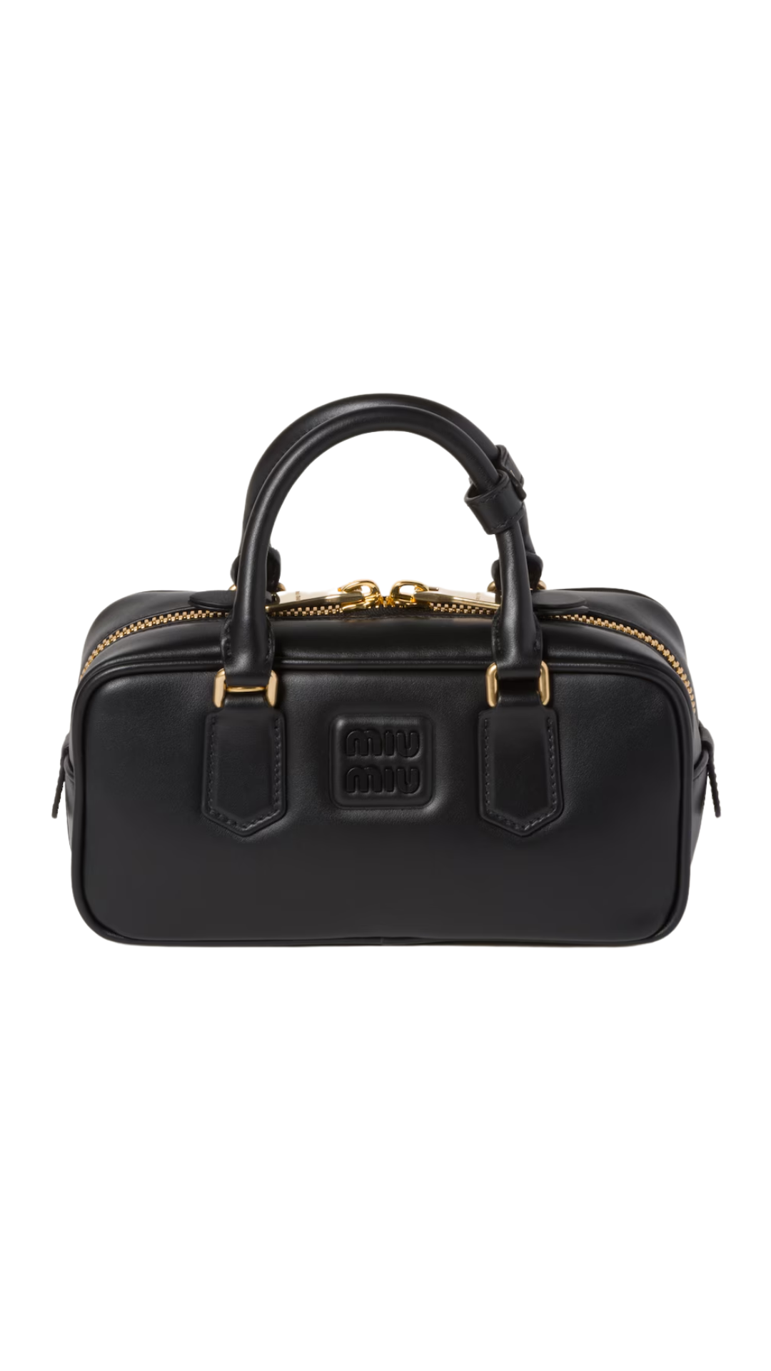 Bolso Arcadie de cuero en negro