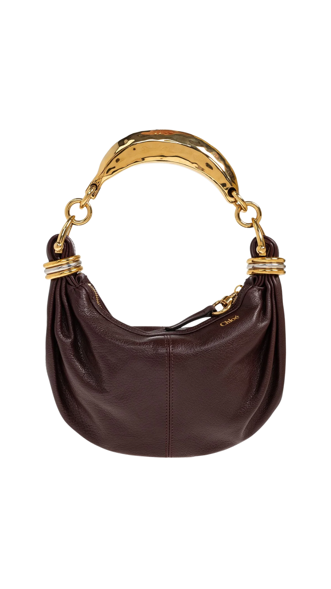 Minibolso de pulsera en color granate