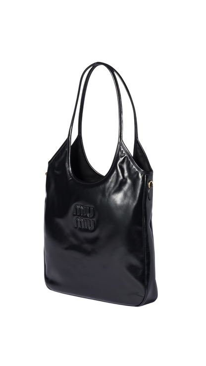 IVY Leather Bag in Black
