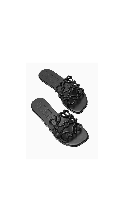 Petal Anagram Slide in Black