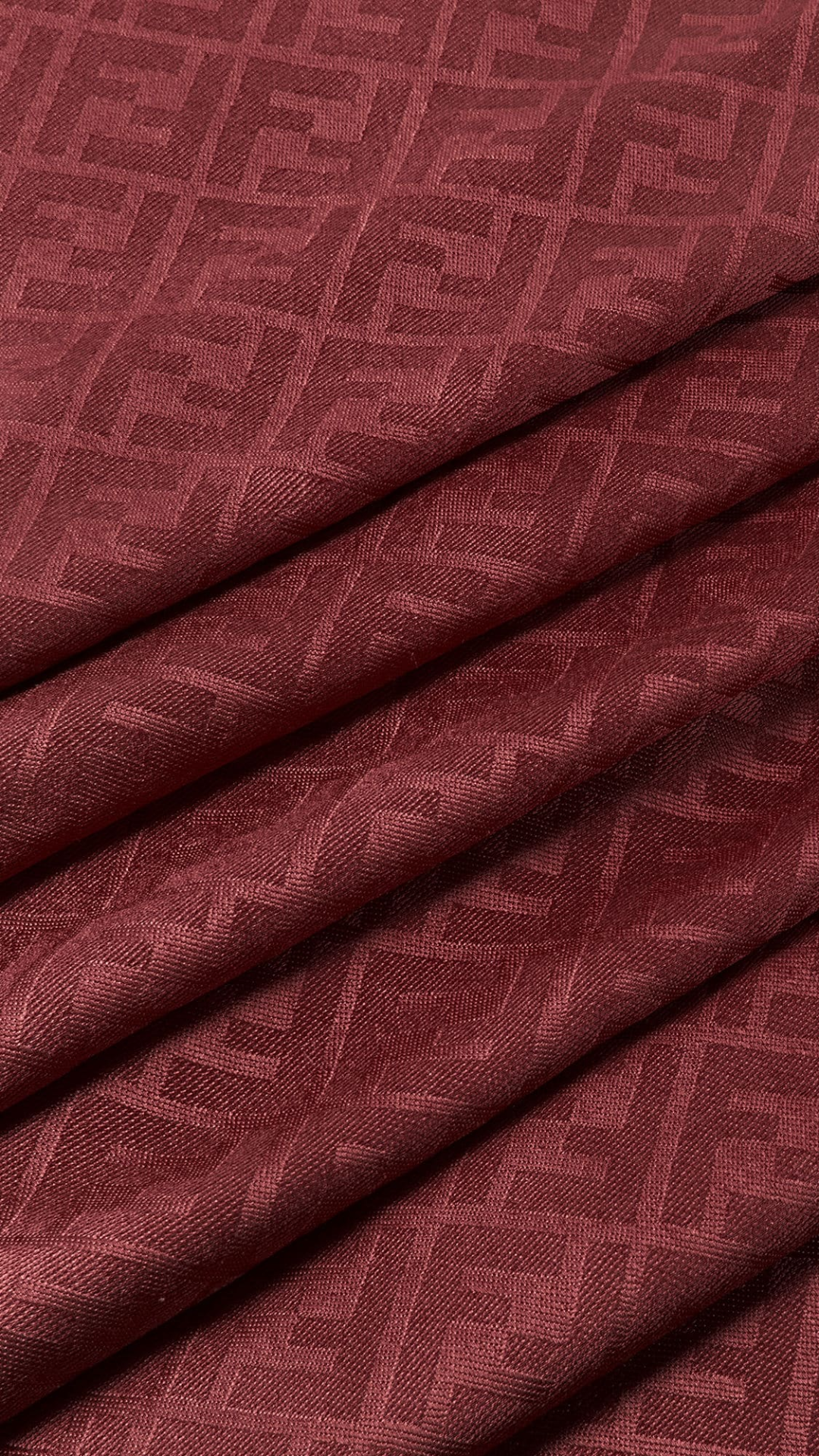 FF Shawl in Burgundy Silk and Wool Shawl