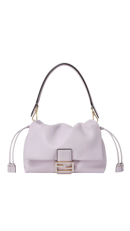 Mamma Baguette Medium in Anemone Purple Nappa Leather Bag