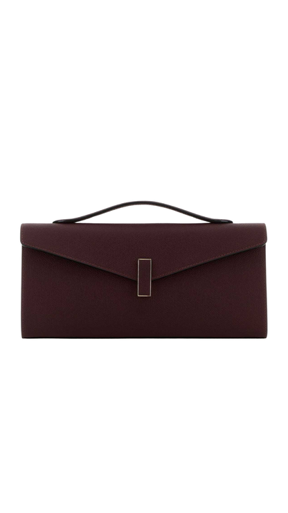 Iside Clutch Bag in Claret Red