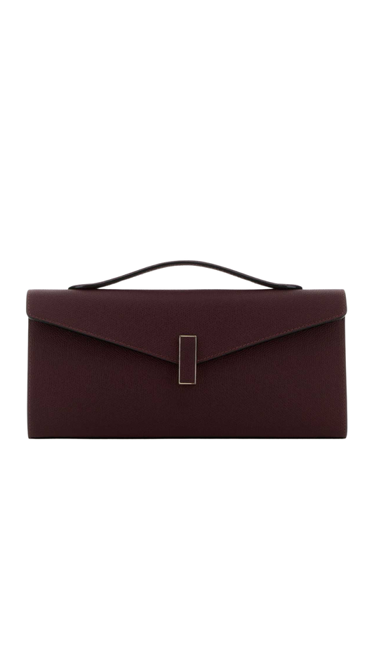 Iside Clutch Bag in Claret Red