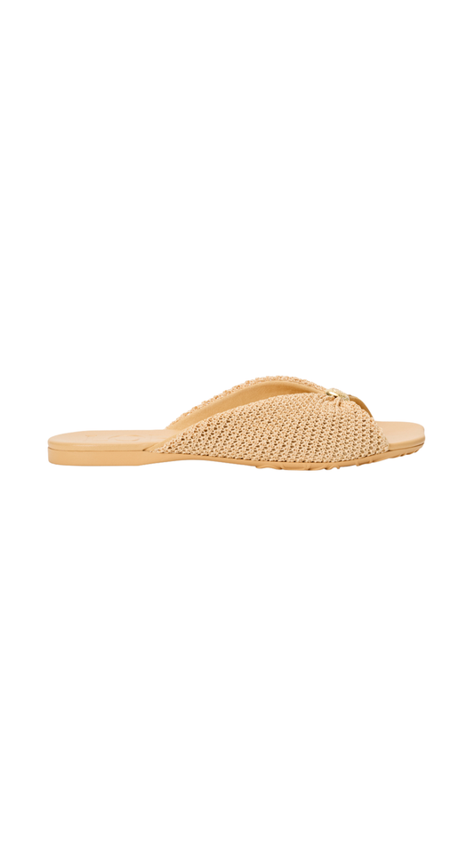 Pebble Soft Slide In Raffia-Effect Fabric