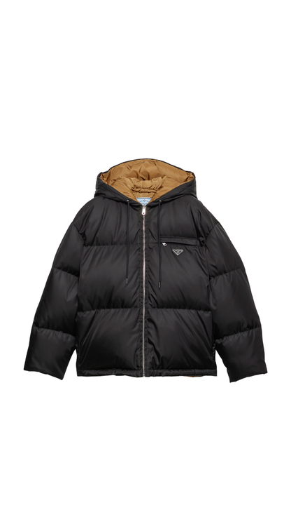 Re-Nylon Down Jacket in Black