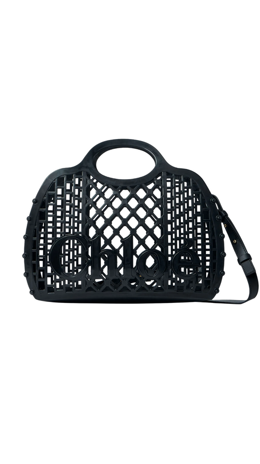 Chloé Cage Tote Bag in Jelly Black