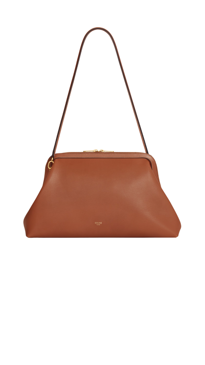 Doctor's Pouch In Tan Supple Natural Calfskin