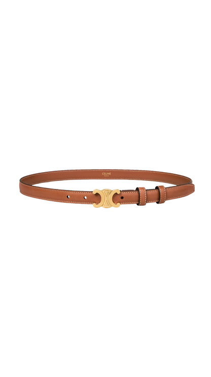 Triomphe Belt 18mm In Natural Calfskin