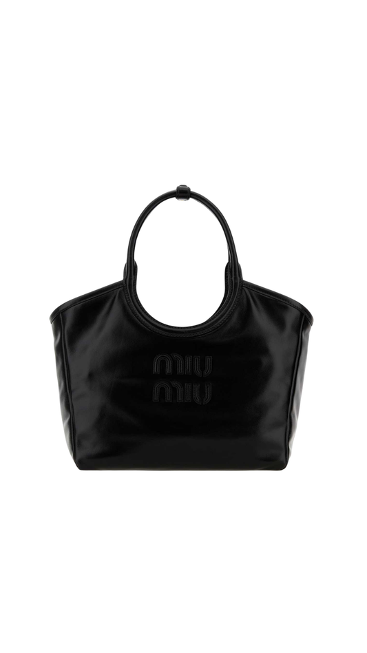 Ivy Leather Bag in Black