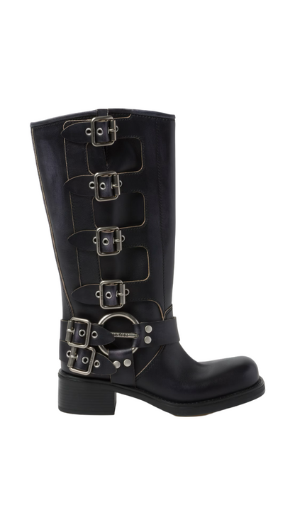 Leather Boots in Black