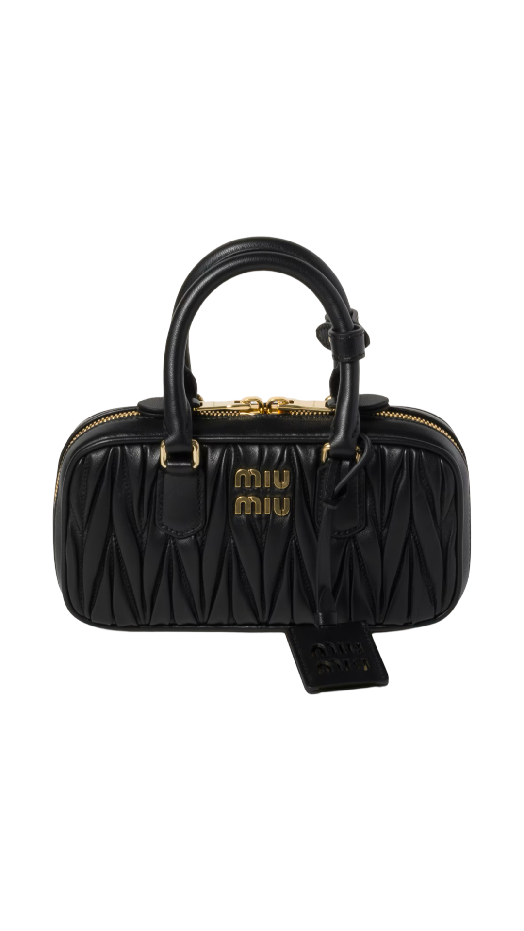 Minibolso Arcadie Matelassé de piel Nappa en negro