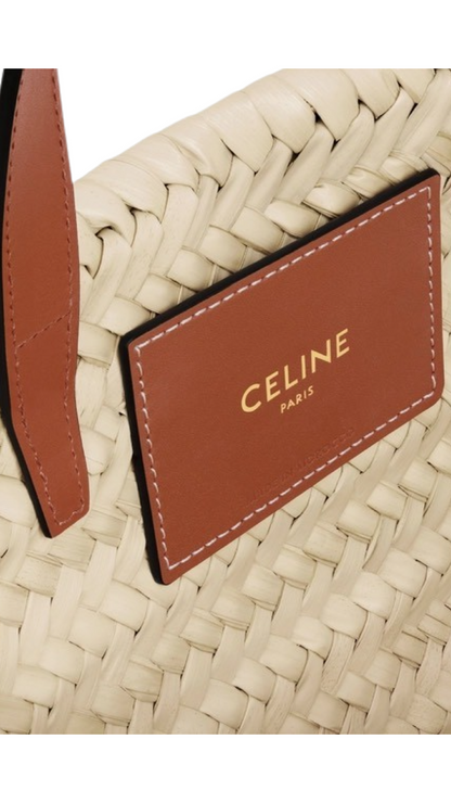 Celine Teen Classic Panier  Bag in Tan