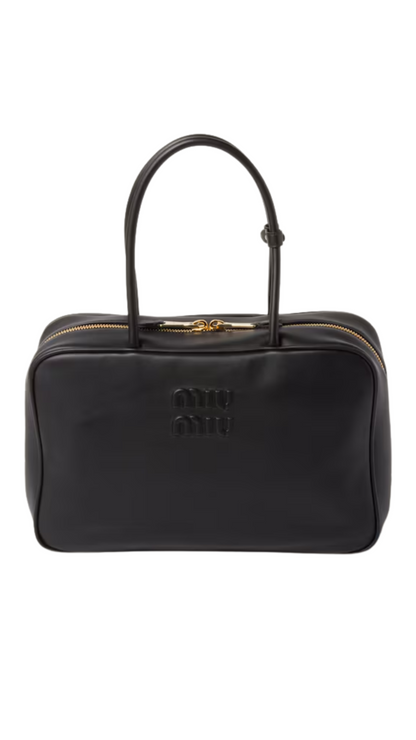 Leather Beau Bag in Black